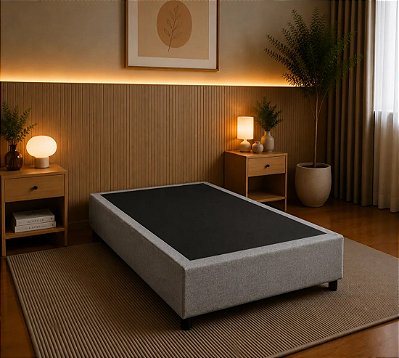 BASE BOX MEIO CASAL ARVORAR 128x188x27cm