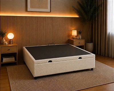 CAMA BOX BAÚ CASAL ARVORAR 138x188x37cm