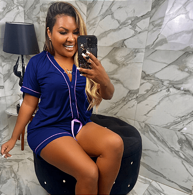 Baby Doll Americano Manga Curta