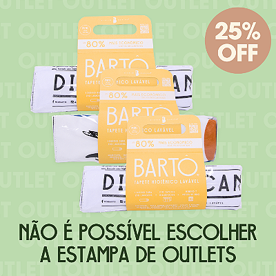 Kit 3 Tapetes Laváveis Bartô Mini - OUTLET