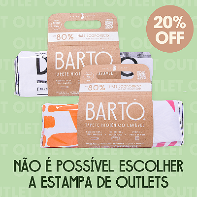 Kit 2 Tapetes Laváveis Bartô Médio - OUTLET