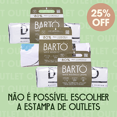 Kit 3 Tapetes Laváveis Bartô Mais - OUTLET
