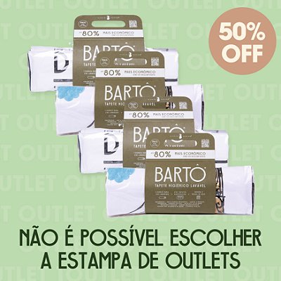 Kit 4 Tapetes Laváveis Bartô Mais - OUTLET