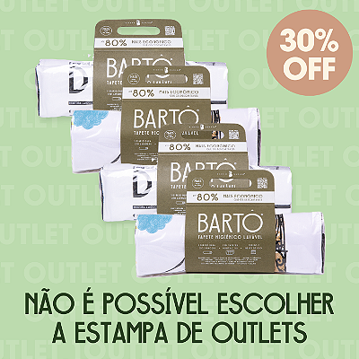 Kit 4 Tapetes Laváveis Bartô Mais - OUTLET