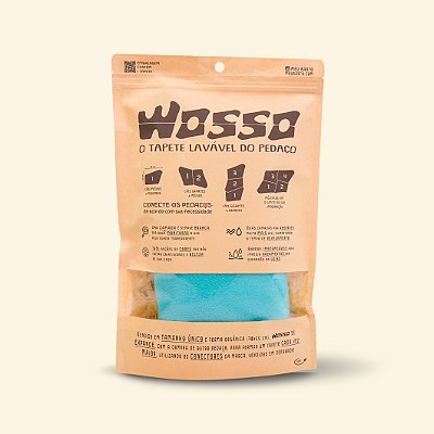 Tapete Lavável Wosso Azul