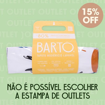 Tapete Lavável Bartô Mini Jornal OUTLET