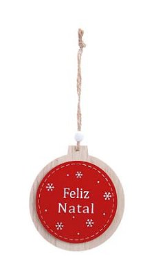 Tag Feliz Natal Vermelho