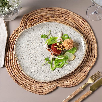 Travessa Oval Orgânica Vanilla G