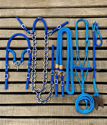 Traia de Frente Crucifixo - Azul