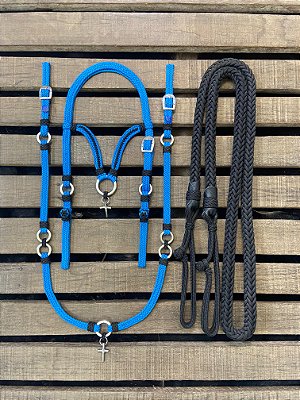 Traia de frente - Azul / preto  BF