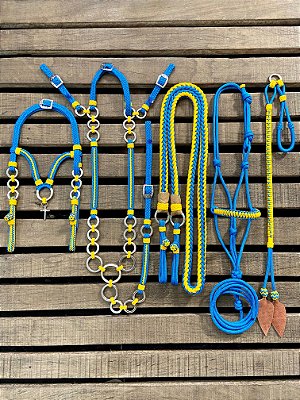 Traia de Frente - Azul / Amarelo   BF