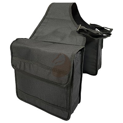 Alforge Térmico Lona Impermeavel Preto Para Cavalos Selas Arreios