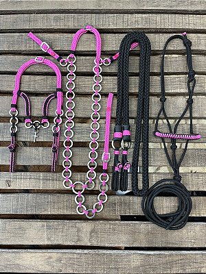 Traia de Frente - Rosa / Preto