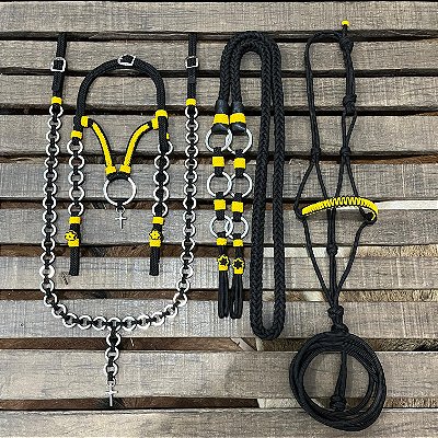 Traia de Frente - Preto / Amarelo