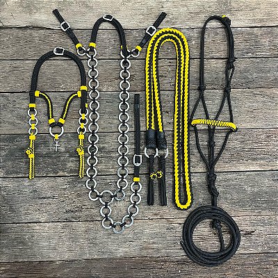 Traia de Frente - Preto / Amarelo