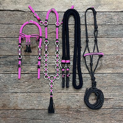 Traia de Frente - Preto / Rosa