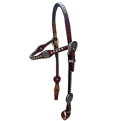 Cabeçada Couro Legítimo Luxo - Cruz