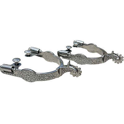 Espora Vinagre Topete 3/4" Arco e Cão Bordado 3117 Inox