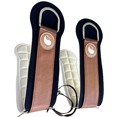 Par de Barrigueira Airflex Anatômica De Couro Traias Ferreira