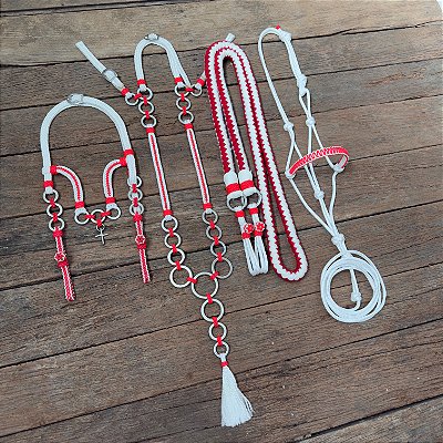 Traia de Frente - Branco / Vermelho