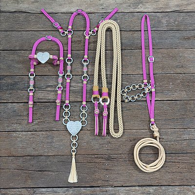 Traia de Frente - Bege / Rosa