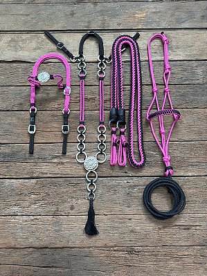 Traia de Frente - Preto / Rosa