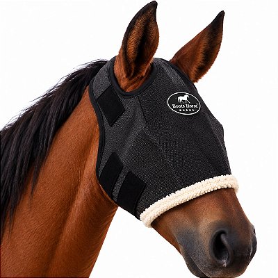 Máscara De Proteção Anti Moscas Para Cavalos Boots Horse