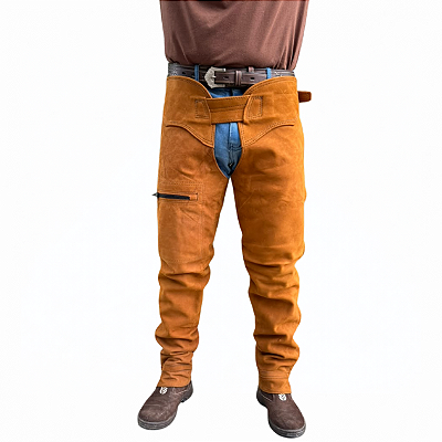 Calça Perneira de Couro Premium Traias Ferreira