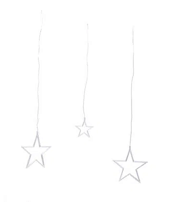 Cordão Bivolt Com 8 Estrelas De Led Clara 107cm