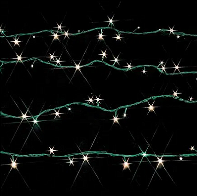 Pisca 1000 LEDs Warm 80 Metros Fio Verde Bivolt