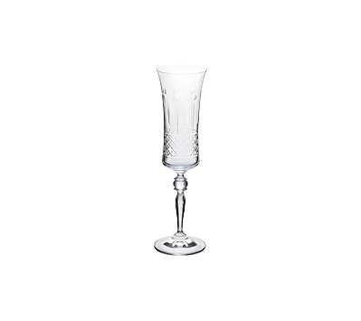 Jogo De 6 Taças Para Champagne Em Cristal Lapidado Grace Bohemia 190ml