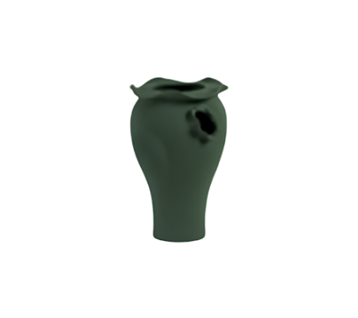 Vaso Em Cerãmica Atlas Vert Fonce 19x31cm