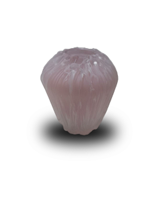 Vaso Em Murano Naomi Salmão 18x15cm