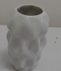 Vaso Em Porcelana Plissan Nano 10cm