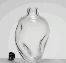 Vaso Em Vidro Alto Transparente 40cm