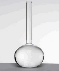 Vaso Em Vidro Balão Transparente 48x11cm