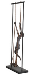 Escultura Em Ferro no Balanço 29x68cm