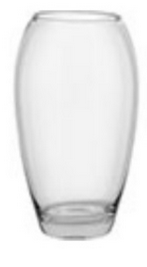 Vaso Em Vidro Lita Transparente 21x14x14cm