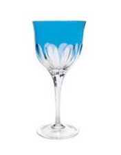 Taça De Cristal Vinho Branco Azul Claro 330ml Strauss