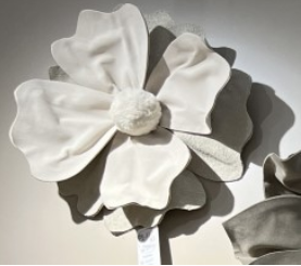 Flor De Parede Off White 45x45x15cm