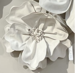 Flor De Parede White 45x45x15cm