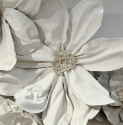 Flor De Parede Off White 110x110x15cm