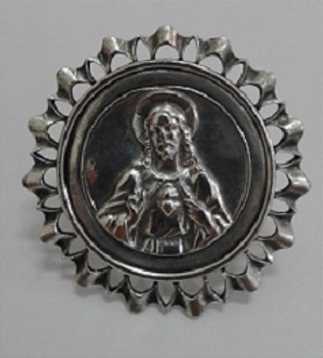 Medalha Em Prata Jesus 5cm