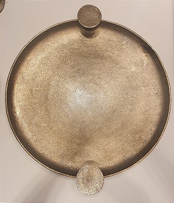 Bandeja em Bronze Como 5X68X59cm