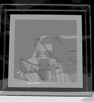 Quadro Acrílico Arquitetura II 40x40x5 CM - RAFAEL GIACOMO