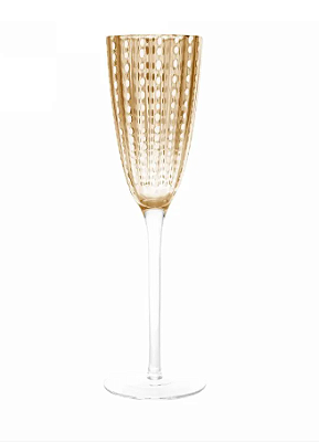 Taça Vidro Para Champanhe Orquidea Âmbar 200ml Wolff *Unitário*