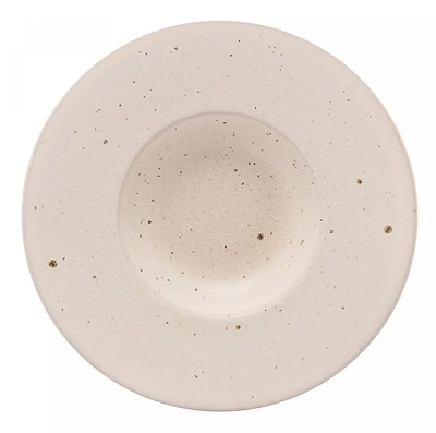Prato Para Risoto de Cerâmica Mist Branco Matte 26cm Wolff