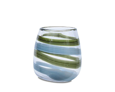 Vaso Em Vidro Art M 19,8x17,6cm