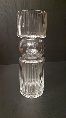 Vaso Em Vidro Cilindro Clear Boll 31x10cm