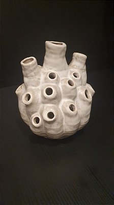 Vaso Em Cerâmica Coral P 16x15cm